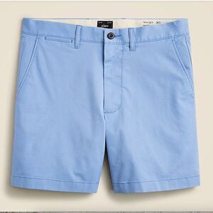 J. Crew light blue 7" stretch chino short NWT With Flaw size 35